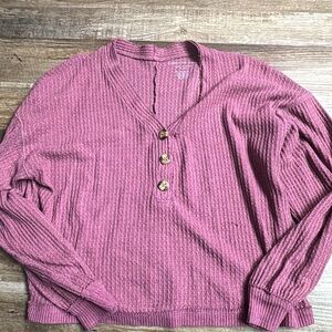 American Eagle waffle knit top XS/S